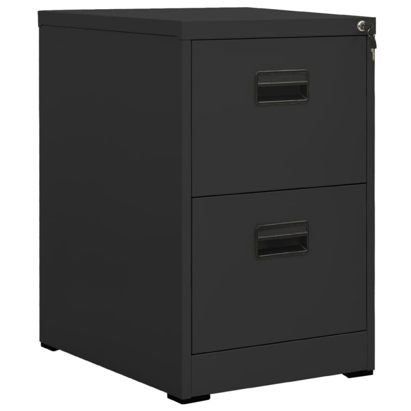 vidaXL Armario archivador de acero antracita 46x62x72,5 cm