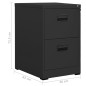 vidaXL Armario archivador de acero antracita 46x62x72,5 cm