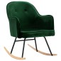 vidaXL Silla de comedor de terciopelo verde oscuro vidaXL Silla de comedor de terciopelo verde oscuro