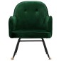 vidaXL Silla de comedor de terciopelo verde oscuro vidaXL Silla de comedor de terciopelo verde oscuro
