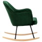 vidaXL Silla de comedor de terciopelo verde oscuro vidaXL Silla de comedor de terciopelo verde oscuro