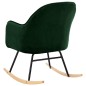 vidaXL Silla de comedor de terciopelo verde oscuro vidaXL Silla de comedor de terciopelo verde oscuro