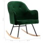 vidaXL Silla de comedor de terciopelo verde oscuro vidaXL Silla de comedor de terciopelo verde oscuro
