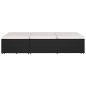 vidaXL Tumbona convertible con cojín de ratán sintético negro vidaXL Tumbona convertible con cojín de ratán sintético negro