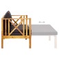 vidaXL Banco jardín 2 plazas con cojines madera maciza acacia 122 cm vidaXL Banco jardín 2 plazas con cojines madera maciza acacia 122 cm