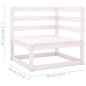 vidaXL Muebles de jardín 4 piezas con cojines de madera de pino maciza vidaXL Muebles de jardín 4 piezas con cojines de madera de pino maciza
