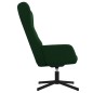 vidaXL Sillón de relax con reposapiés terciopelo verde oscuro vidaXL Sillón de relax con reposapiés terciopelo verde oscuro