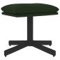 vidaXL Sillón de relax con reposapiés terciopelo verde oscuro vidaXL Sillón de relax con reposapiés terciopelo verde oscuro
