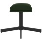 vidaXL Sillón de relax con reposapiés terciopelo verde oscuro vidaXL Sillón de relax con reposapiés terciopelo verde oscuro