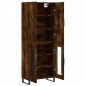vidaXL Aparador alto madera contrachapada roble ahumado 69,5x34x180 cm vidaXL Aparador alto madera contrachapada roble ahumado 69,5x34x180 cm