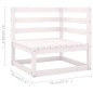 vidaXL Muebles de jardín 8 pzas y cojines madera maciza pino