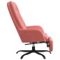 vidaXL Sillón de relax con reposapiés terciopelo rosa vidaXL Sillón de relax con reposapiés terciopelo rosa