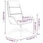 vidaXL Sillón de relax con taburete terciopelo rosa vidaXL Sillón de relax con taburete terciopelo rosa