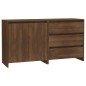 vidaXL Aparador de 2 piezas madera manufacturada marrón roble vidaXL Aparador de 2 piezas madera manufacturada marrón roble
