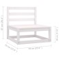 vidaXL Set de muebles de jardín 10 pzas con cojines madera pino blanco vidaXL Set de muebles de jardín 10 pzas con cojines madera pino blanco