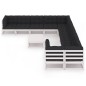vidaXL Set de muebles de jardín 11 pzas con cojines madera pino blanco vidaXL Set de muebles de jardín 11 pzas con cojines madera pino blanco