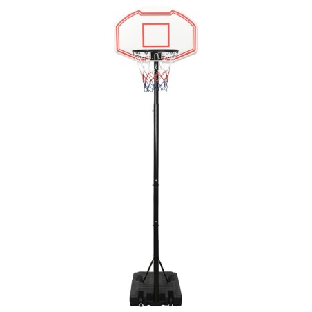 vidaXL Canasta de baloncesto polietileno blanco 282-352 cm