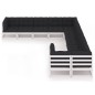 vidaXL Set de muebles de jardín 10 pzas con cojines madera pino blanco vidaXL Set de muebles de jardín 10 pzas con cojines madera pino blanco