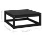 vidaXL Set de muebles de jardín 10 pzas con cojines madera pino negro vidaXL Set de muebles de jardín 10 pzas con cojines madera pino negro