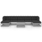 vidaXL Set de muebles de jardín 8 pzas con cojines madera pino gris vidaXL Set de muebles de jardín 8 pzas con cojines madera pino gris