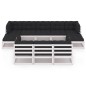 vidaXL Set de muebles de jardín 10 pzas con cojines madera pino blanco vidaXL Set de muebles de jardín 10 pzas con cojines madera pino blanco