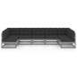 vidaXL Set de muebles de jardín 7 pzas con cojines madera pino gris vidaXL Set de muebles de jardín 7 pzas con cojines madera pino gris