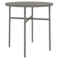 vidaXL Juego de comedor para jardín 3 piezas ratán sintético gris vidaXL Juego de comedor para jardín 3 piezas ratán sintético gris