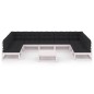 vidaXL Set de muebles de jardín 10 pzas con cojines madera pino blanco vidaXL Set de muebles de jardín 10 pzas con cojines madera pino blanco