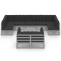 vidaXL Set de muebles de jardín 10 pzas con cojines madera pino gris vidaXL Set de muebles de jardín 10 pzas con cojines madera pino gris