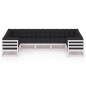 vidaXL Set muebles jardín 7 pzas con cojines madera maciza pino blanco vidaXL Set muebles jardín 7 pzas con cojines madera maciza pino blanco