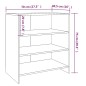 vidaXL Aparador de 3 piezas madera manufacturada gris Sonoma vidaXL Aparador de 3 piezas madera manufacturada gris Sonoma