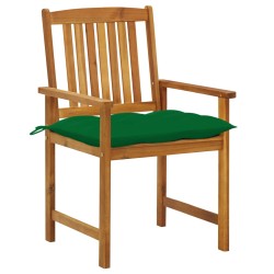 vidaXL Sillas de jardín con cojines 8 uds madera maciza de acacia 