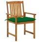 vidaXL Sillas de jardín con cojines 8 uds madera maciza de acacia vidaXL Sillas de jardín con cojines 8 uds madera maciza de acacia