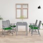 vidaXL Sillas de comedor jardín con cojines 4 uds madera maciza acacia vidaXL Sillas de comedor jardín con cojines 4 uds madera maciza acacia