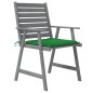 vidaXL Sillas de comedor jardín con cojines 4 uds madera maciza acacia vidaXL Sillas de comedor jardín con cojines 4 uds madera maciza acacia