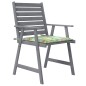 vidaXL Sillas de comedor jardín con cojines 4 uds madera maciza acacia vidaXL Sillas de comedor jardín con cojines 4 uds madera maciza acacia
