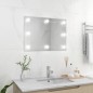 vidaXL Espejo de pared sin marco con luces LED rectangular de vidrio vidaXL Espejo de pared sin marco con luces LED rectangular de vidrio