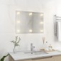 vidaXL Espejo de pared sin marco con luces LED rectangular de vidrio vidaXL Espejo de pared sin marco con luces LED rectangular de vidrio