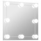 vidaXL Espejo de pared con luces LED cuadrado de vidrio vidaXL Espejo de pared con luces LED cuadrado de vidrio