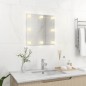 vidaXL Espejo de pared con luces LED cuadrado de vidrio vidaXL Espejo de pared con luces LED cuadrado de vidrio