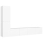 vidaXL Set de muebles de salón TV 4 piezas madera de ingeniería blanco vidaXL Set de muebles de salón TV 4 piezas madera de ingeniería blanco