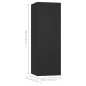 vidaXL Set de muebles de salón TV 3 pzas madera de ingeniería negro vidaXL Set de muebles de salón TV 3 pzas madera de ingeniería negro