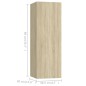 vidaXL Set de muebles salón TV 5 pzas madera ingeniería roble Sonoma