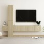 vidaXL Set muebles de salón TV 5 pzas madera ingeniería roble Sonoma