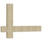 vidaXL Set muebles de salón TV 5 pzas madera ingeniería roble Sonoma