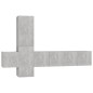 vidaXL Set de muebles de salón 5 pzas madera ingeniería gris hormigón vidaXL Set de muebles de salón 5 pzas madera ingeniería gris hormigón