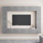 vidaXL Set muebles de salón TV 8 pzas madera ingeniería gris hormigón vidaXL Set muebles de salón TV 8 pzas madera ingeniería gris hormigón