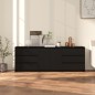 vidaXL Aparador de 3 piezas madera manufacturada negro vidaXL Aparador de 3 piezas madera manufacturada negro