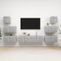 vidaXL Set muebles de salón TV 8 pzas madera ingeniería gris hormigón vidaXL Set muebles de salón TV 8 pzas madera ingeniería gris hormigón