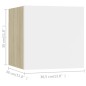 vidaXL Muebles de pared para TV 8 uds blanco roble Sonoma 30,5x30x30cm vidaXL Muebles de pared para TV 8 uds blanco roble Sonoma 30,5x30x30cm